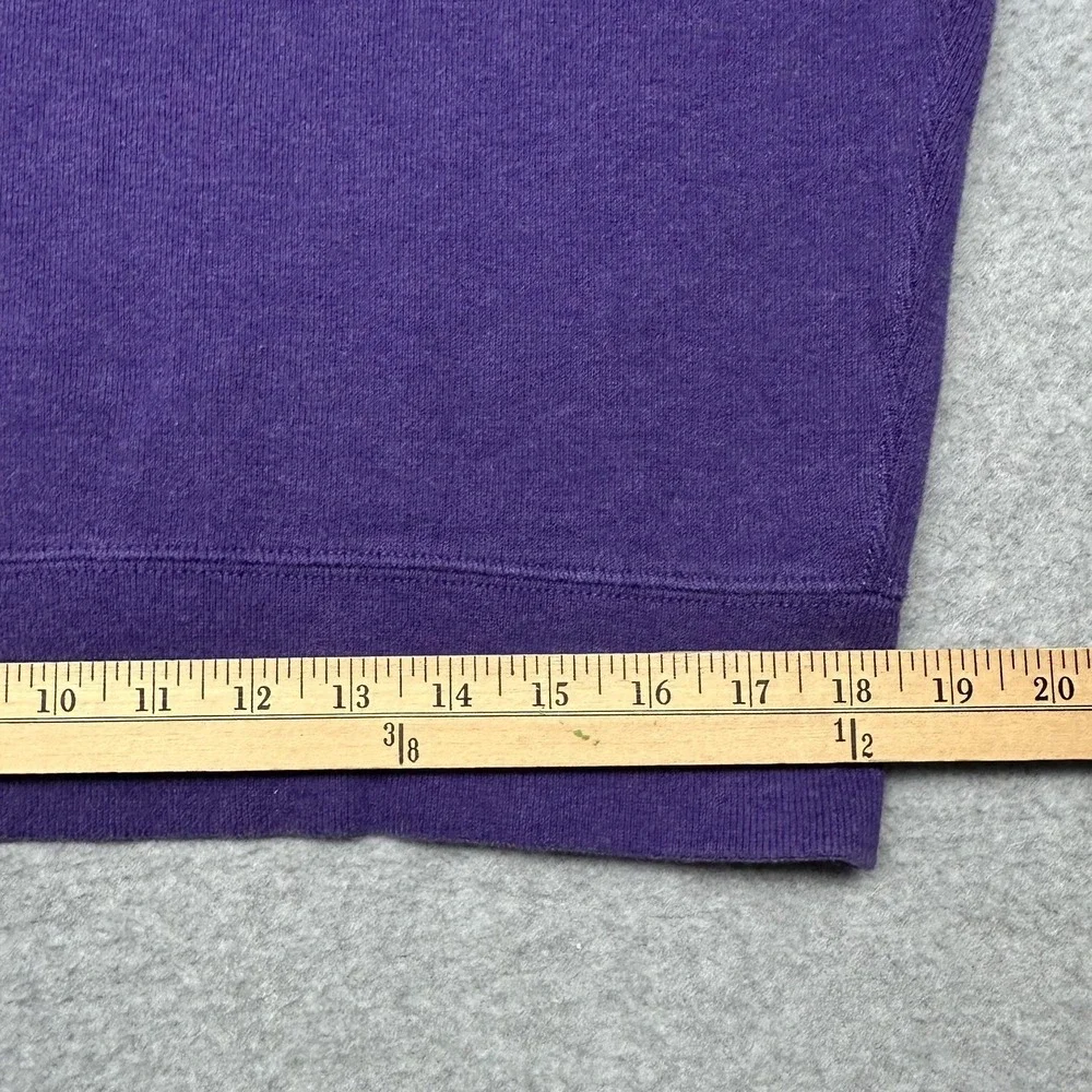 Polo Ralph Lauren Sweatshirt Mens Large Purple Shawl Collar Button Pony‎ Logo